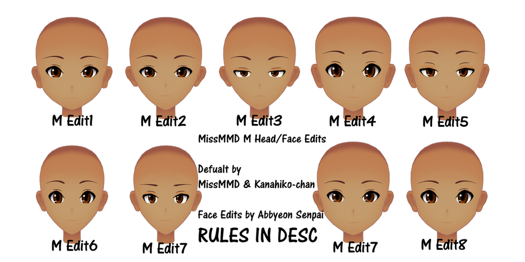 MissMMD M Face-Head Edits ( Download Moved! ) by AbbyeonSenpai on ...