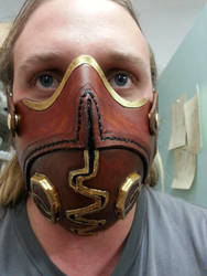 Steampunk Face Shield ( with some guy in it,front)