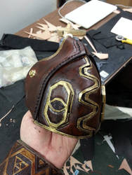 Steampunk Face Shield ( re-finished)