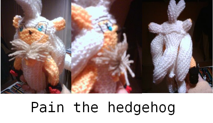 Pain the hedgehog plushie