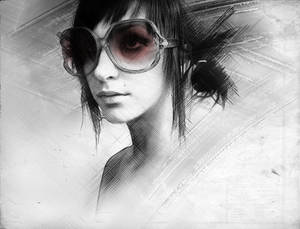 The Girl with Red Glasses