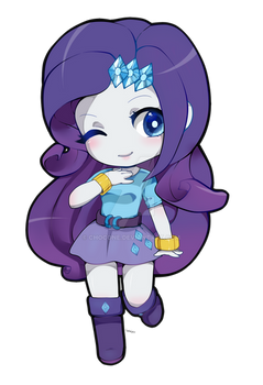 rarity equestria girl chibi/cute