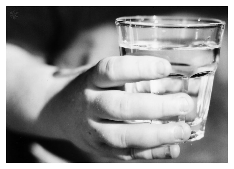 Hands and Glass II