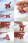 Micro Poseable Fox by vonBorowsky