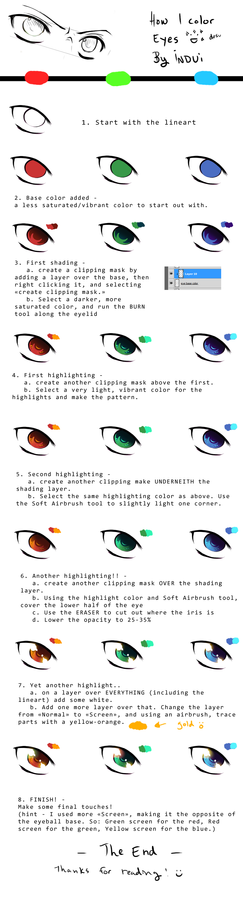 Little tutorial: coloring eyes