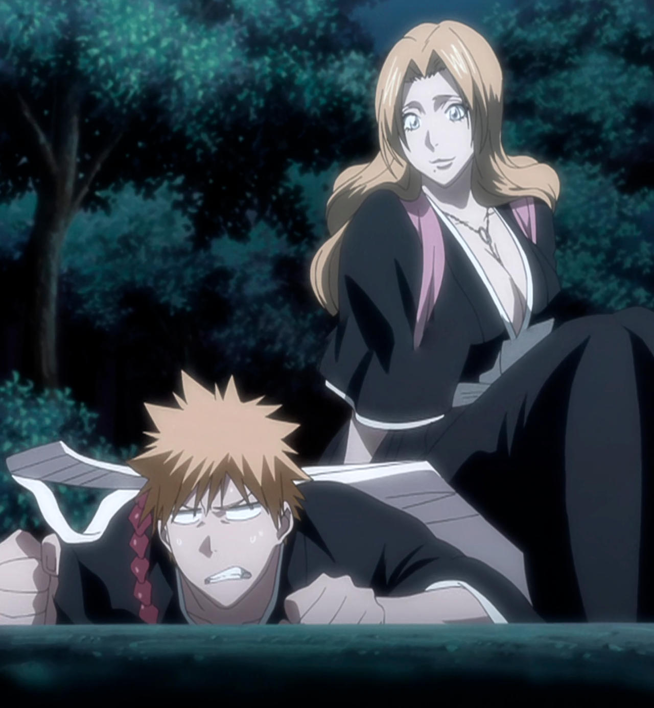 Rangiku and Ichigo by afrolein on DeviantArt