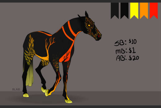 + AUCTION (PRICEDROP): Fire of Life Horse [OPEN] +