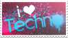 I love techno stamp by ewotion