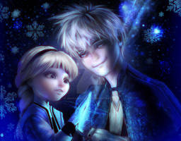 Jack Frost and Elsa (Full view)