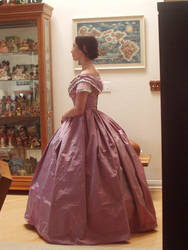 Lavender Pink Ball Gown, Side