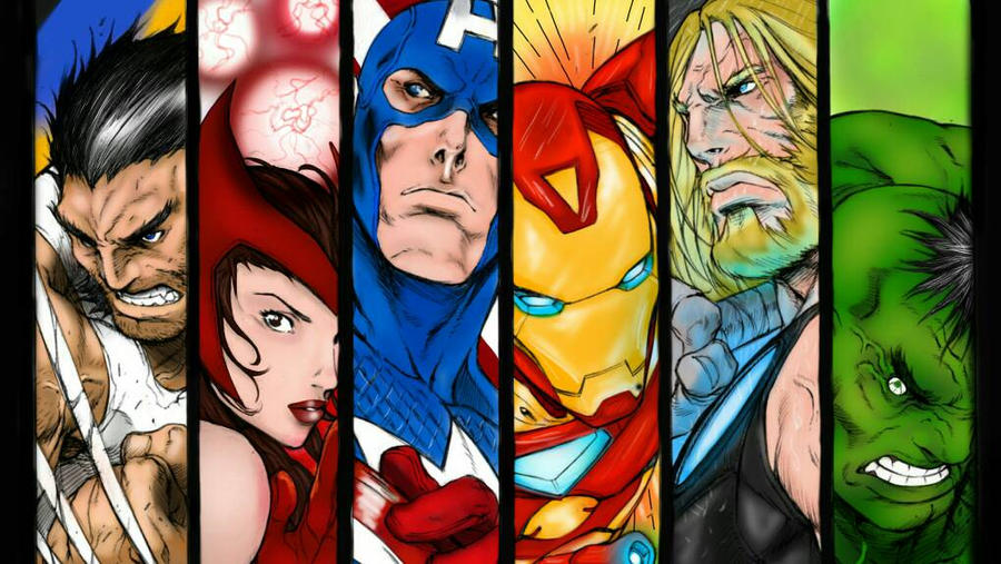 Avengers split panels by marcandredaoust on DeviantArt