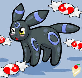 Amost Chibi Shiny Umbreon