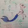 Perdita mer-dalmatian in underwater
