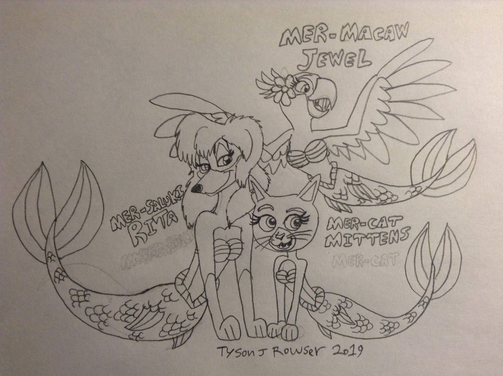 Jewel, Mittens, and Rita Mer-Animals by RowserlotStudios1993 on DeviantArt