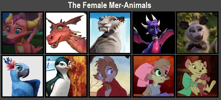 The Female Mer-Animals 00004 by RowserlotStudios1993 on DeviantArt