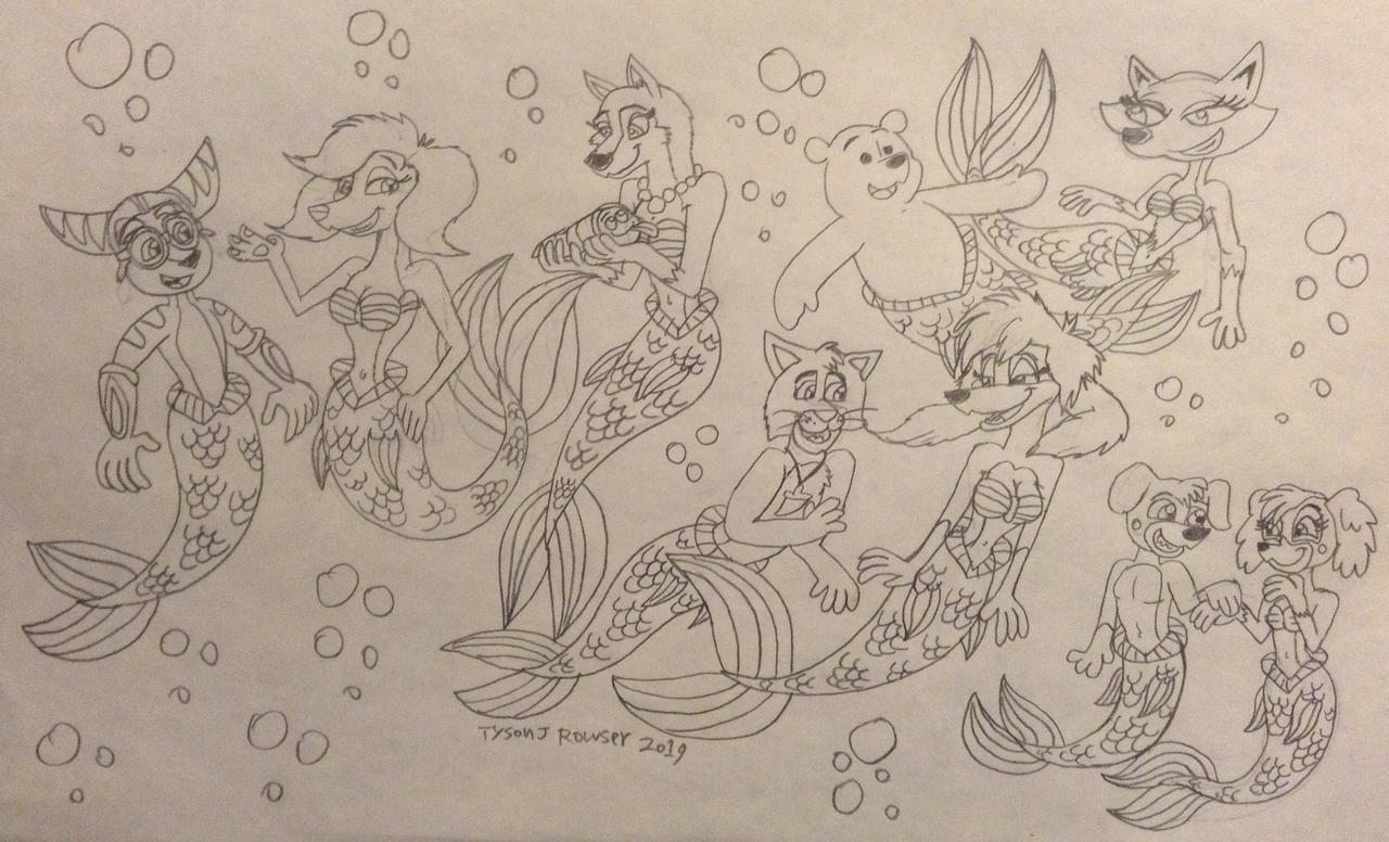 All Mer-Animals Under the Sea by RowserlotStudios1993 on DeviantArt
