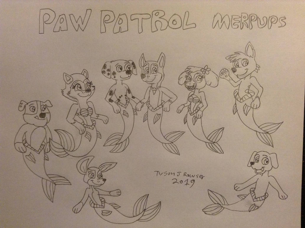 Paw Patrol Merpups by RowserlotStudios1993 on DeviantArt