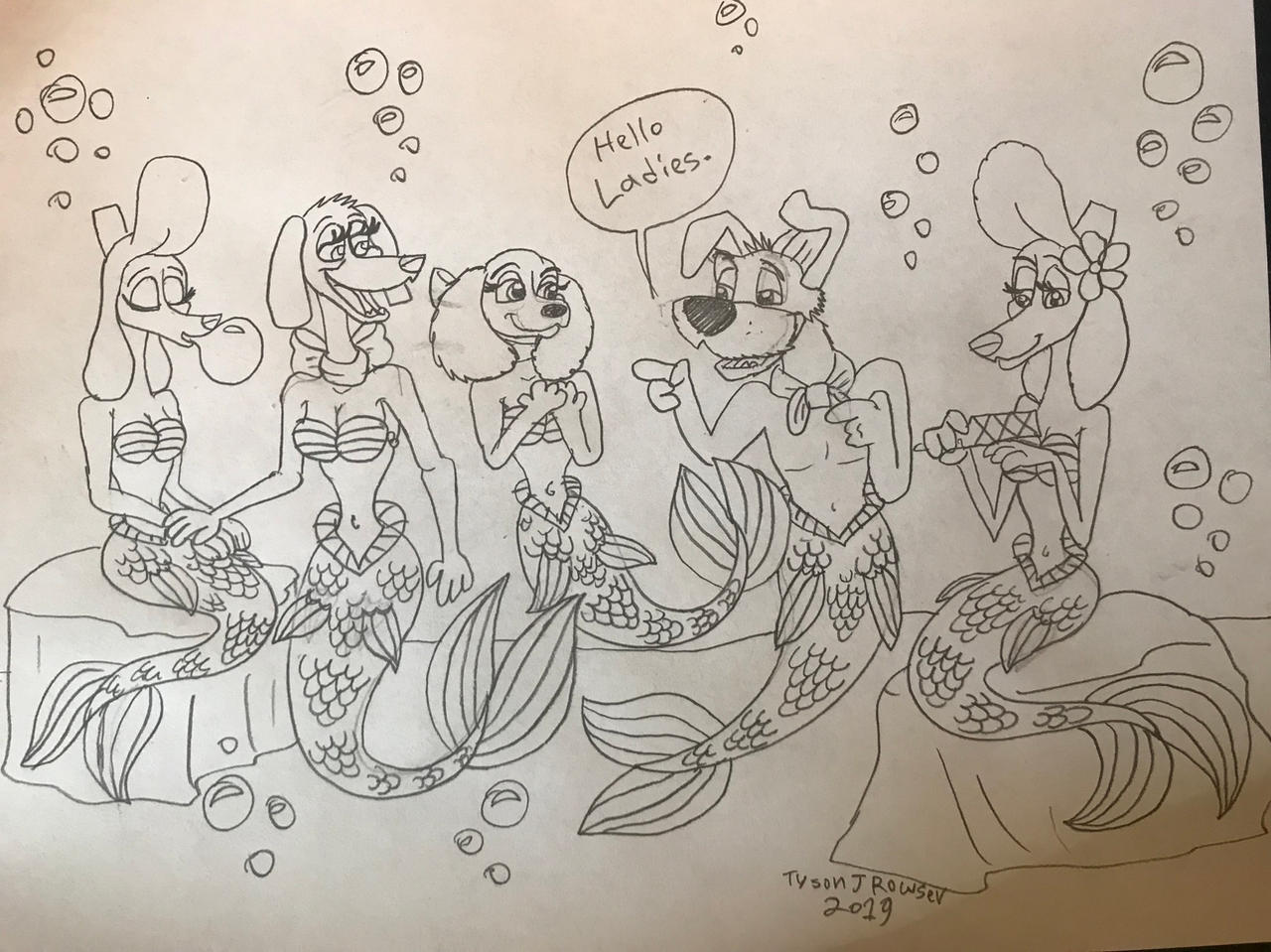 Hello Mer-Dog Ladies by RowserlotStudios1993 on DeviantArt
