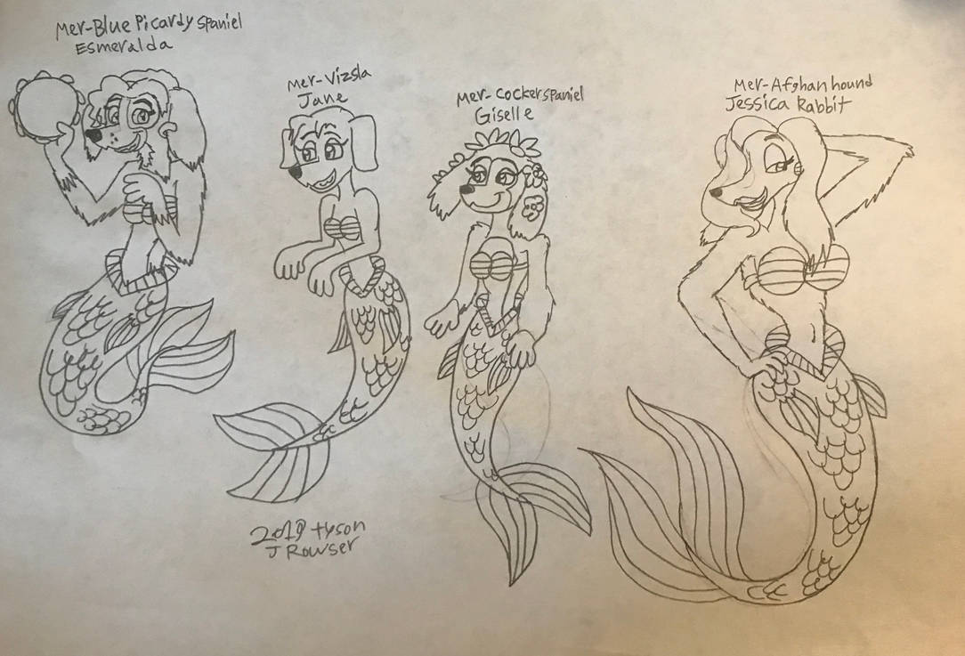 Mermay 2019: Disney Merdog Princesses 5 by RowserlotStudios1993 on ...