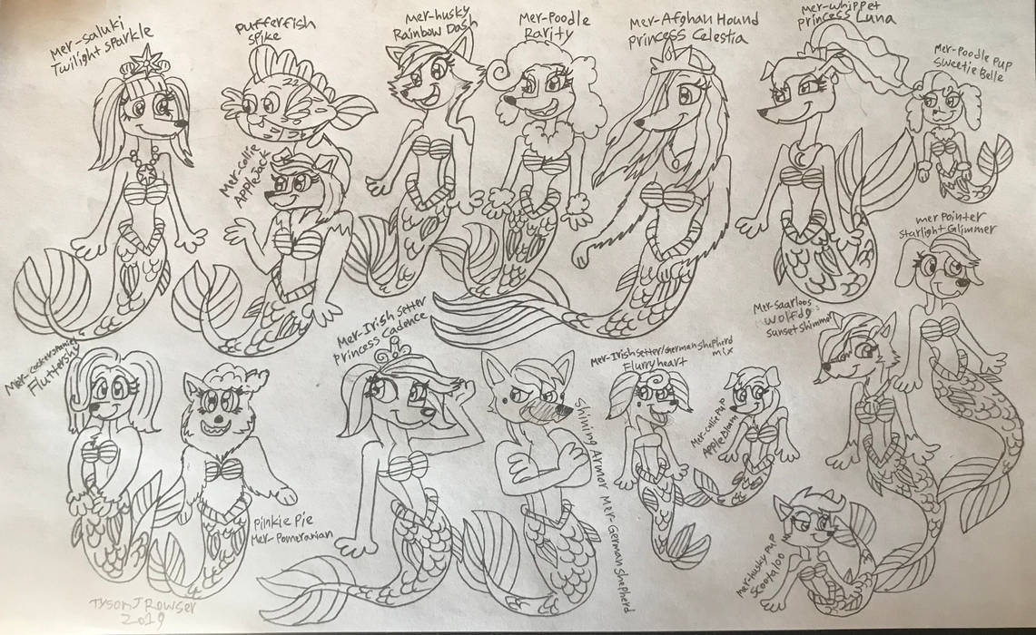 My Little Pony Mer-Dog AU 1 by RowserlotStudios1993 on DeviantArt