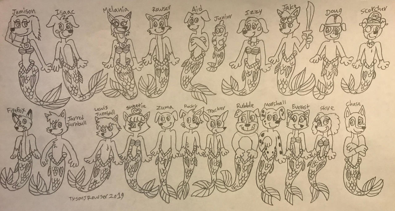 Merb Puppet Mermay 2019: All gathered merpups by RowserlotStudios1993 on DeviantArt