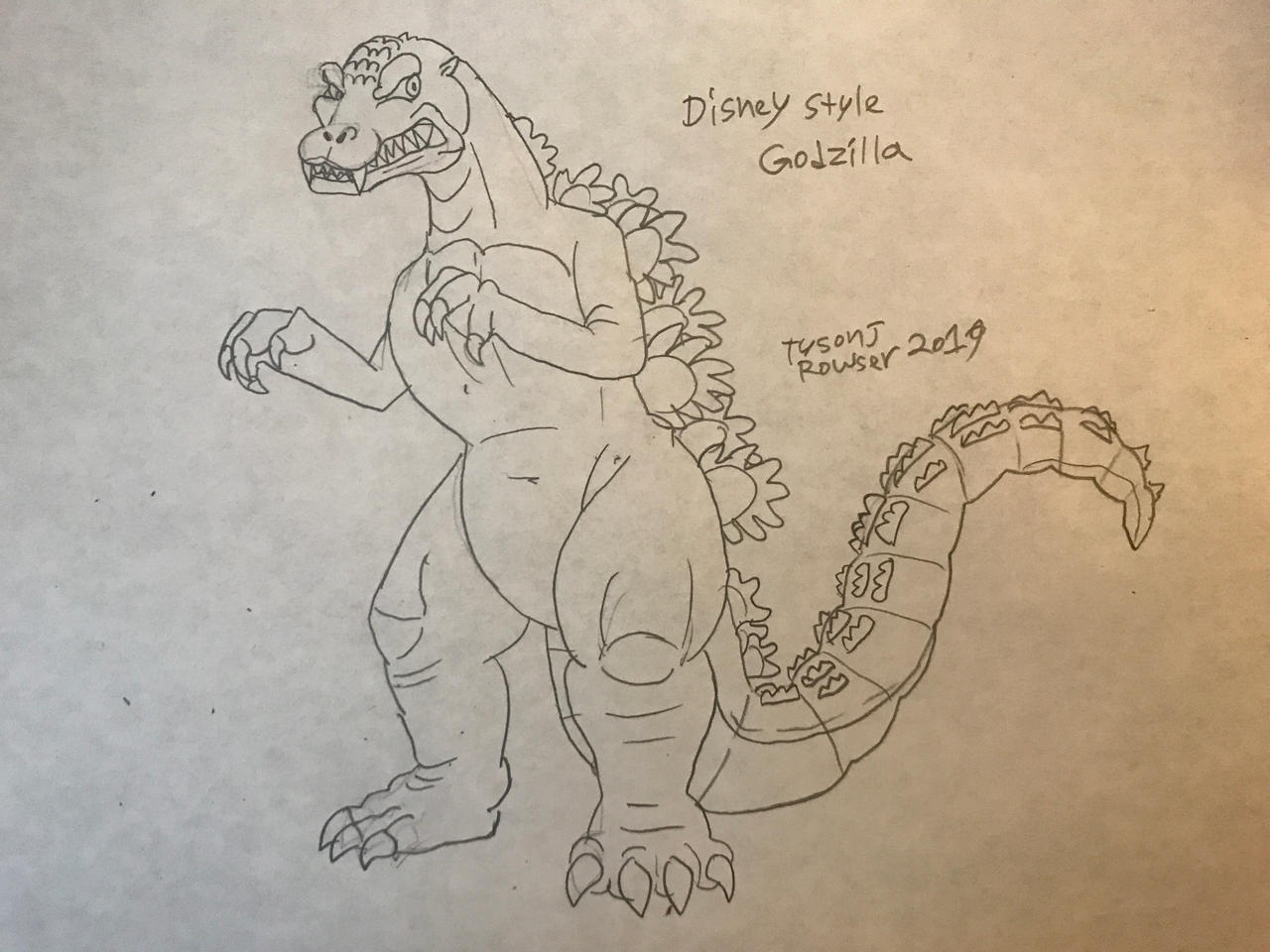 Godzilla Disry Disney Style Godzilla by RowserlotStudios1993 on DeviantArt