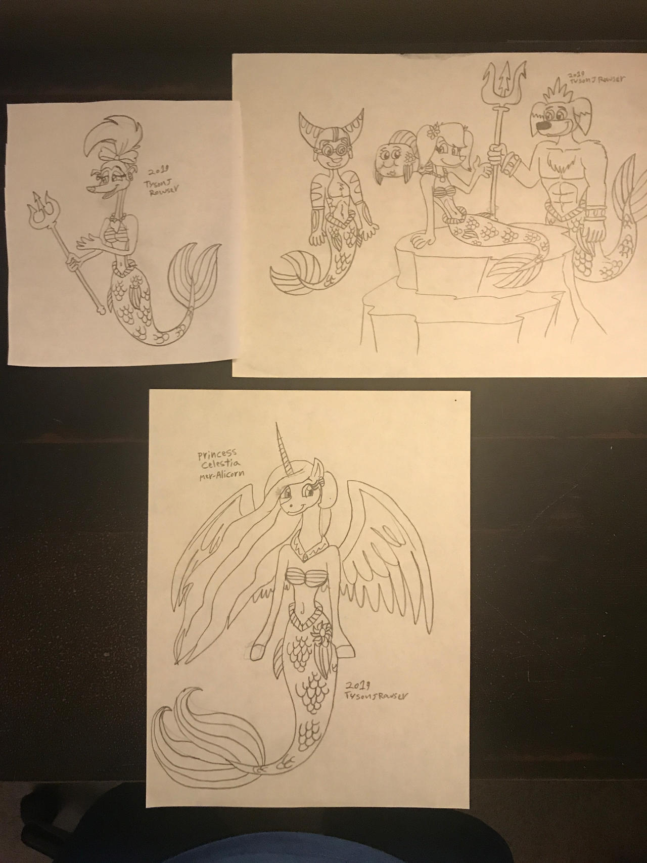 More Mer-Animal Drawings by RowserlotStudios1993 on DeviantArt