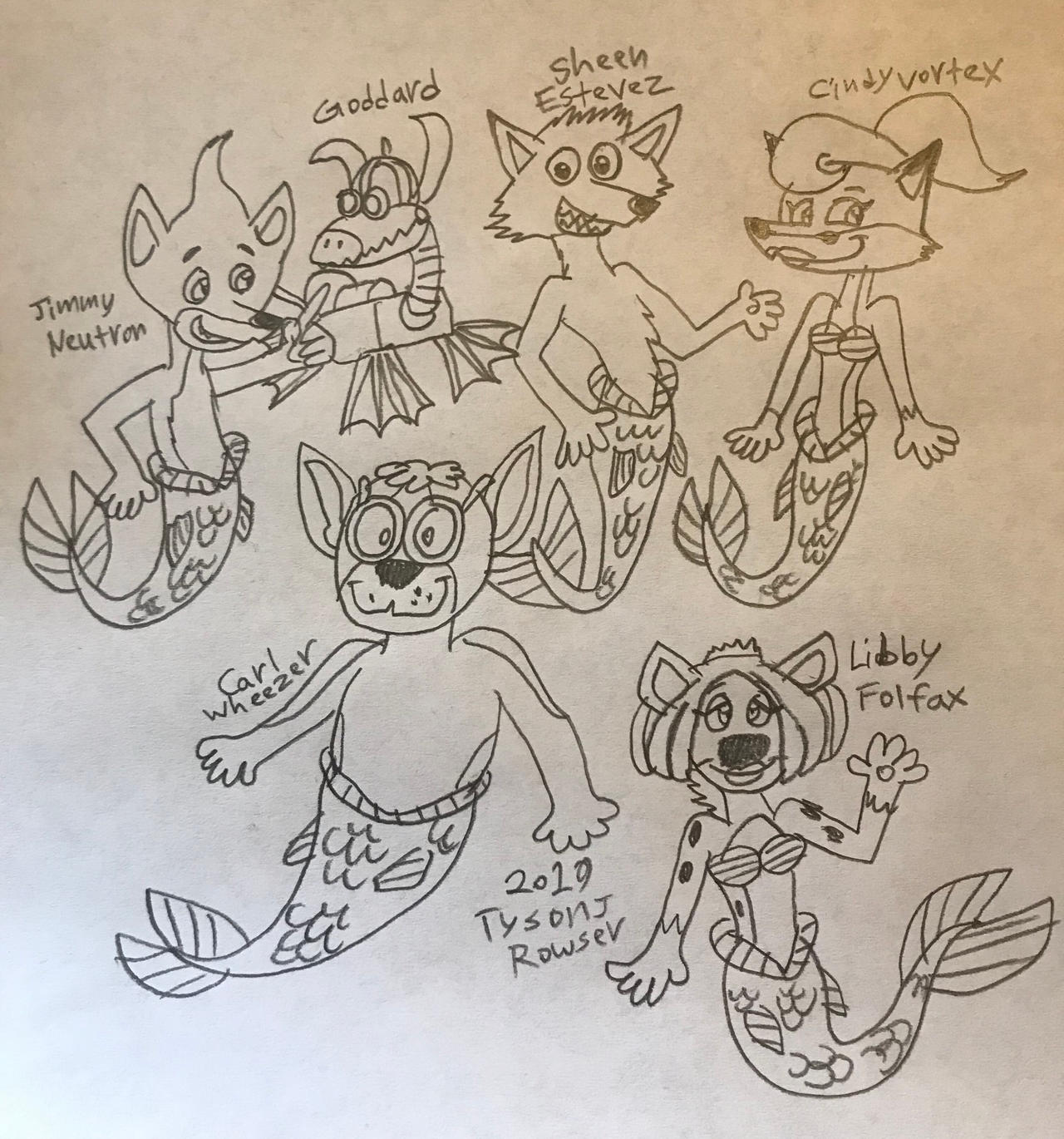 Jimmy Neutron Mer-Animals by RowserlotStudios1993 on DeviantArt