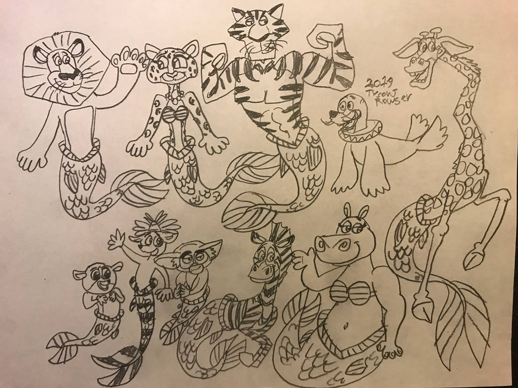 Madagascar Mer-Animals by RowserlotStudios1993 on DeviantArt