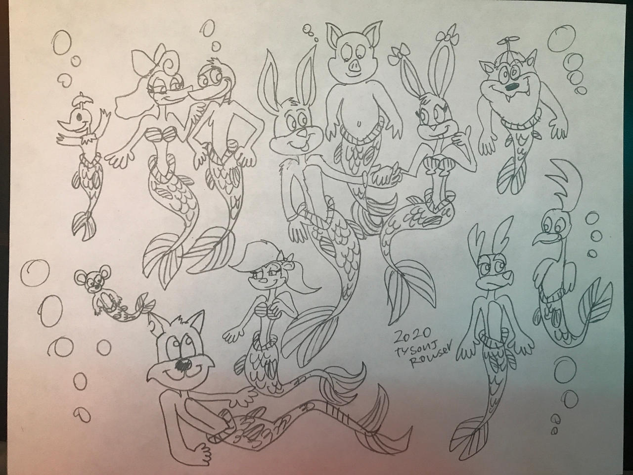 Mermay 2020: Tiny Toons Mer-Animals by RowserlotStudios1993 on DeviantArt