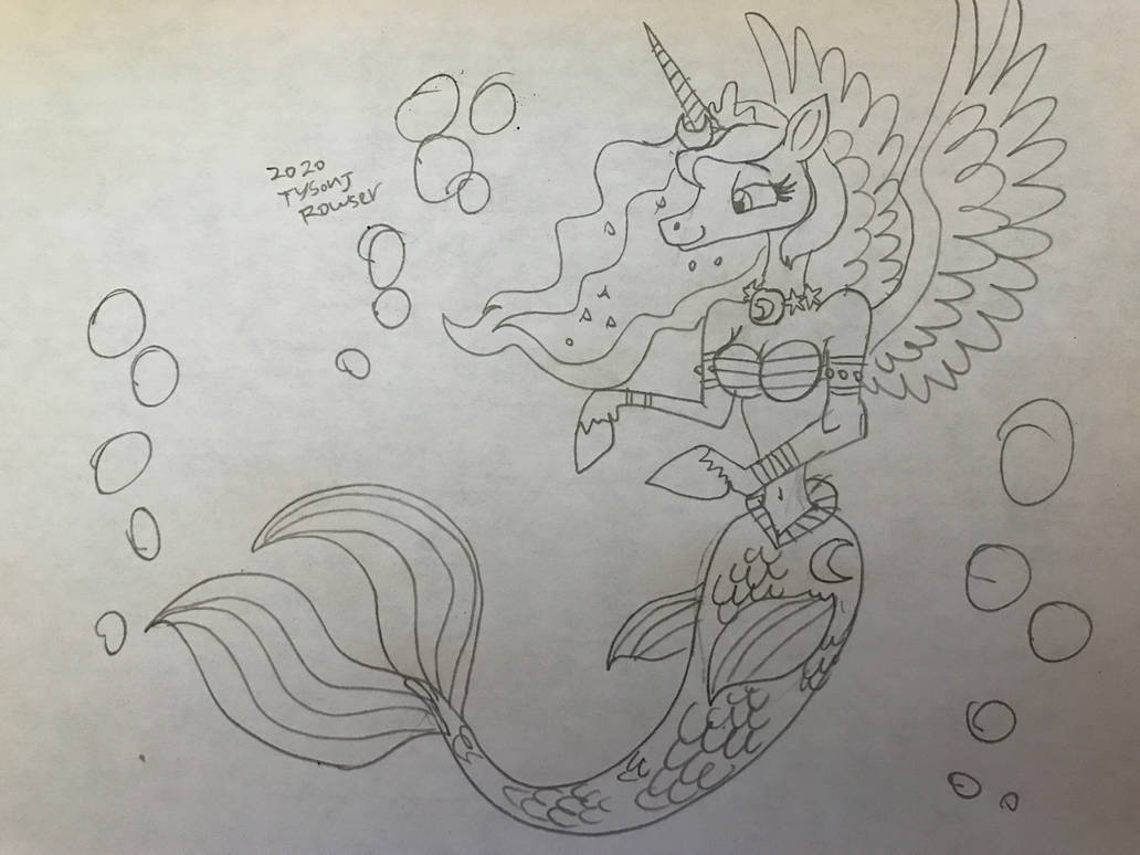 Princess Luna Mer-Alicorn by RowserlotStudios1993 on DeviantArt