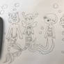 Gumball, Penny, Carrie and Darwin