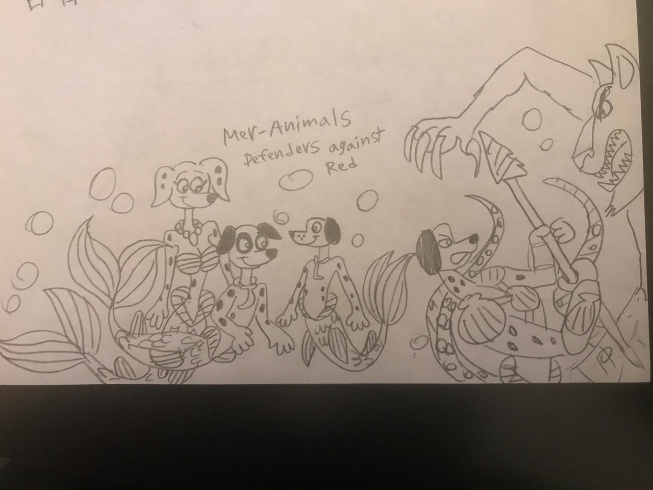 Mer-Animals defender against red poster by RowserlotStudios1993 on ...
