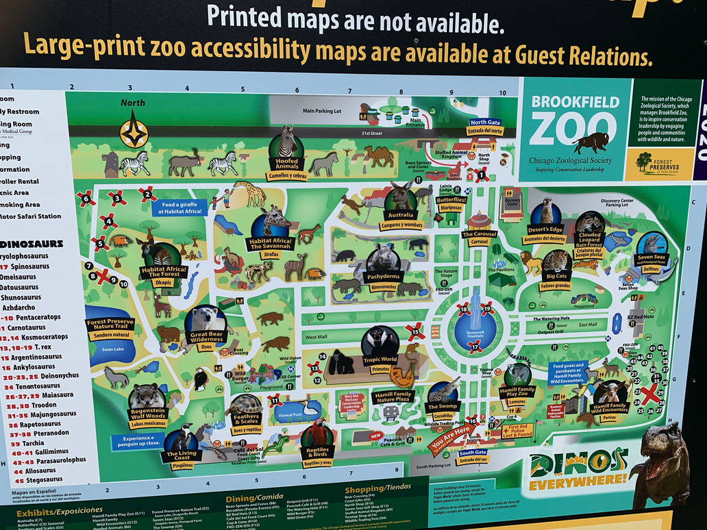 Brookfield Zoo map by RowserlotStudios1993 on DeviantArt