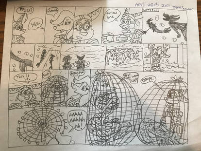 Lombax and Merdog comic - caught in fishnet
