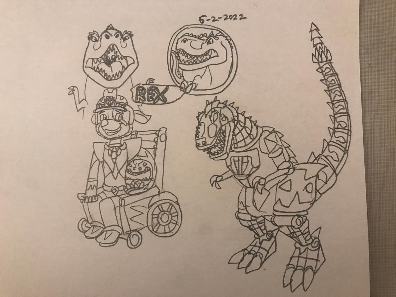 Mighty Morphin Power Pups - Rex by RowserlotStudios1993 on DeviantArt