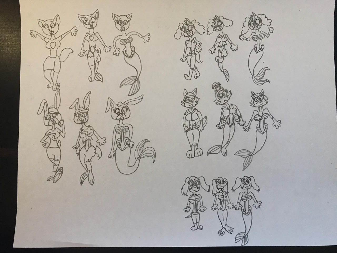 Mer-animal girl TF (colored) by Victheanimaldrawer on DeviantArt