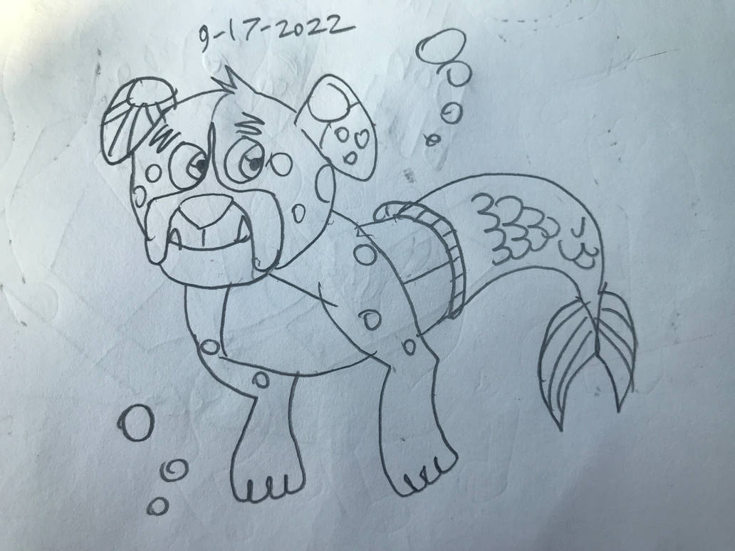 Patles as a Mer-Dog by RowserlotStudios1993 on DeviantArt