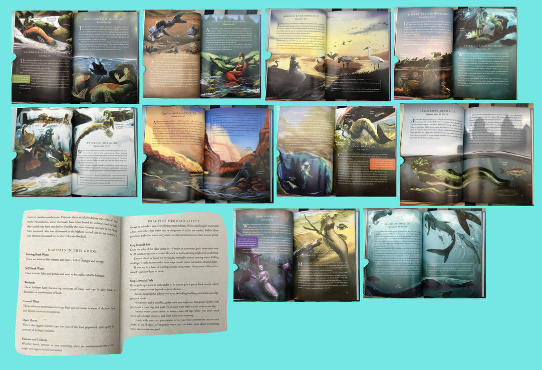 A Field Guide to Mermaids book collage 003 by RowserlotStudios1993 on ...