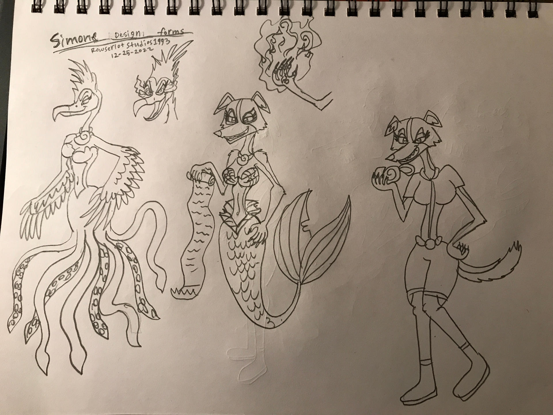 Simone Character the forms of Simone by RowserlotStudios1993 on DeviantArt