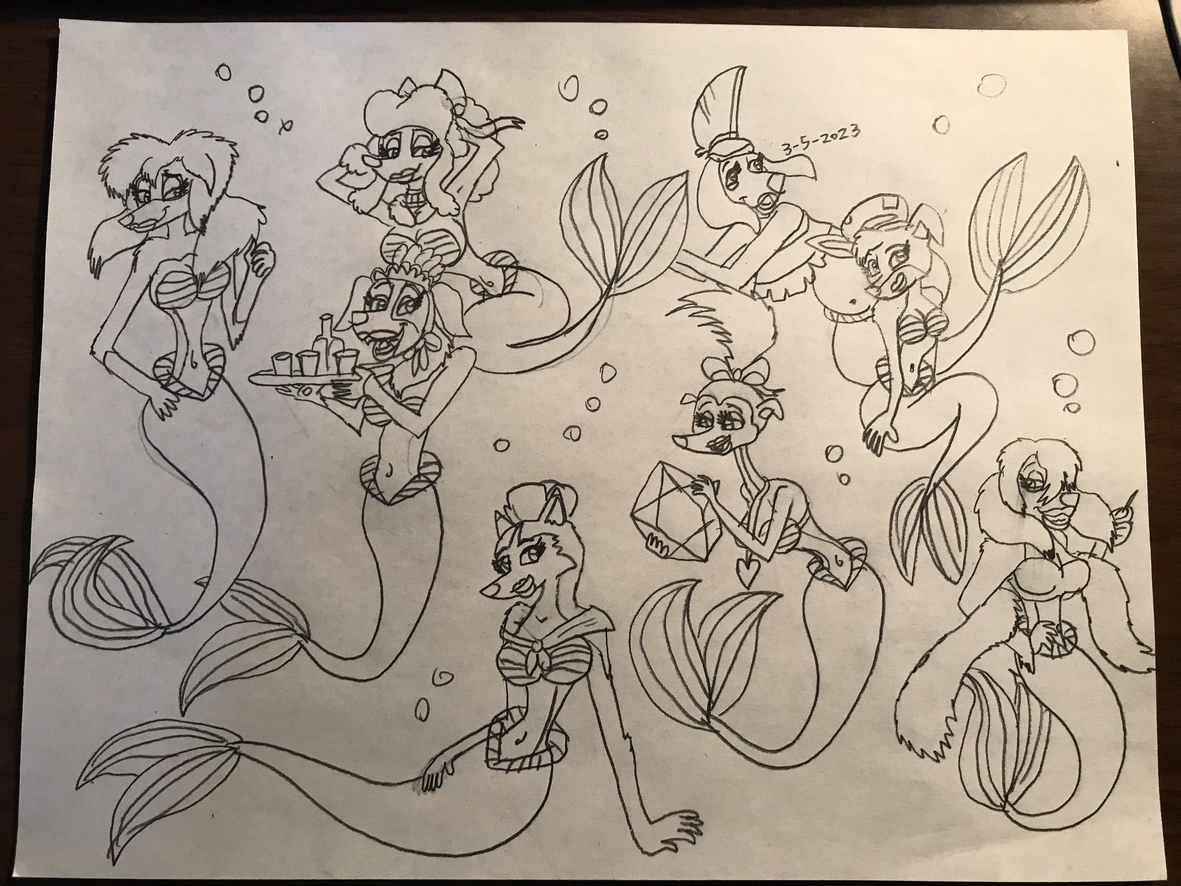Mer-Dogs (Mermaid Dogs) by RowserlotStudios1993 on DeviantArt