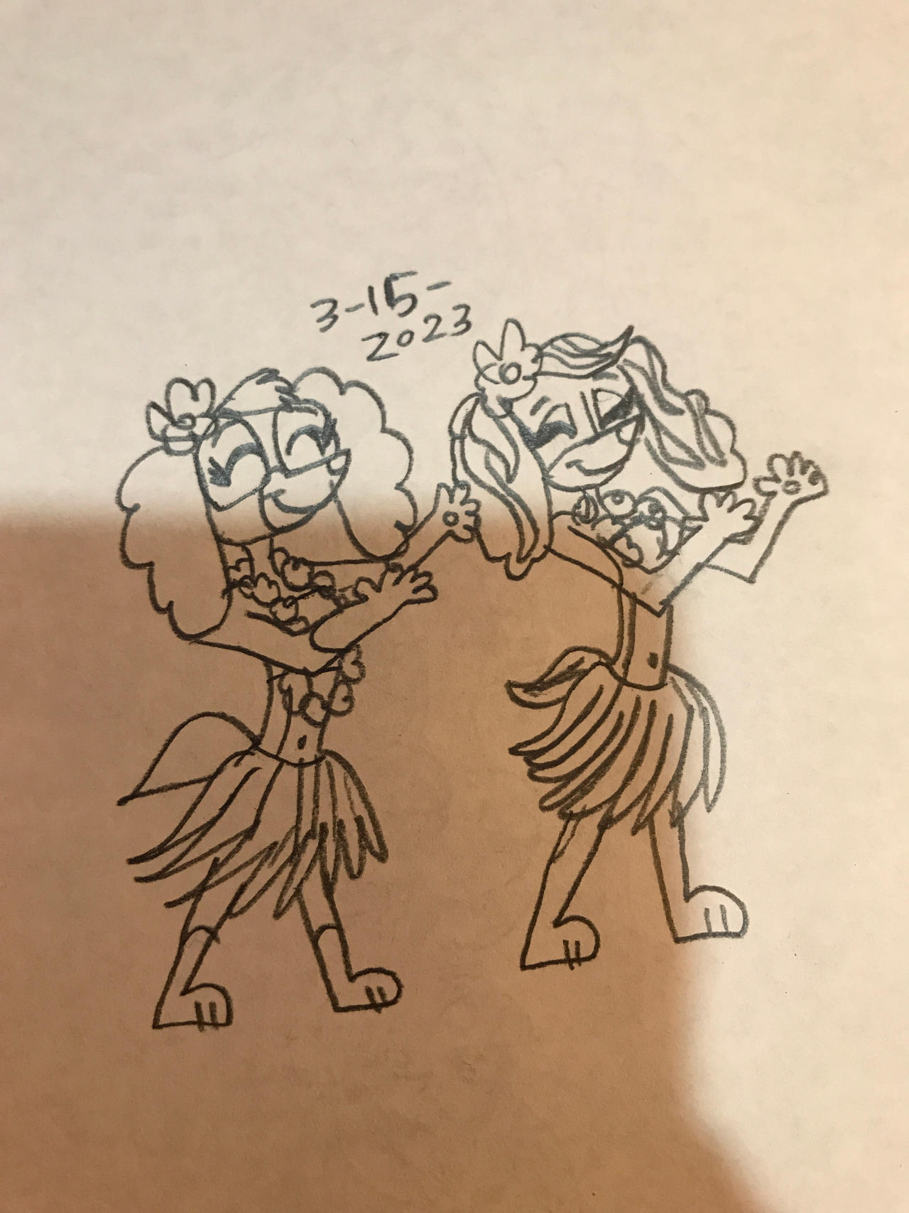 Skye and Coral hula dancers by RowserlotStudios1993 on DeviantArt