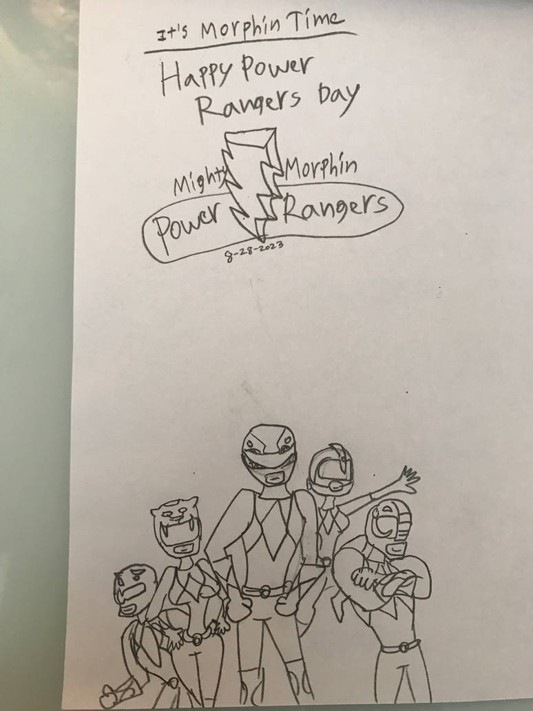 Power Rangers Birthdays Deviantart Happy Power Rangers Day by RowserlotStudios1993 on DeviantArt