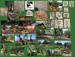 George S Eccles Dinosaur Park collage April 2024