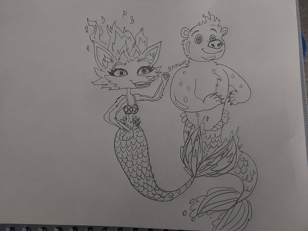 Mer-May 2024 Elemental Mer-Animals by RowserlotStudios1993 on DeviantArt