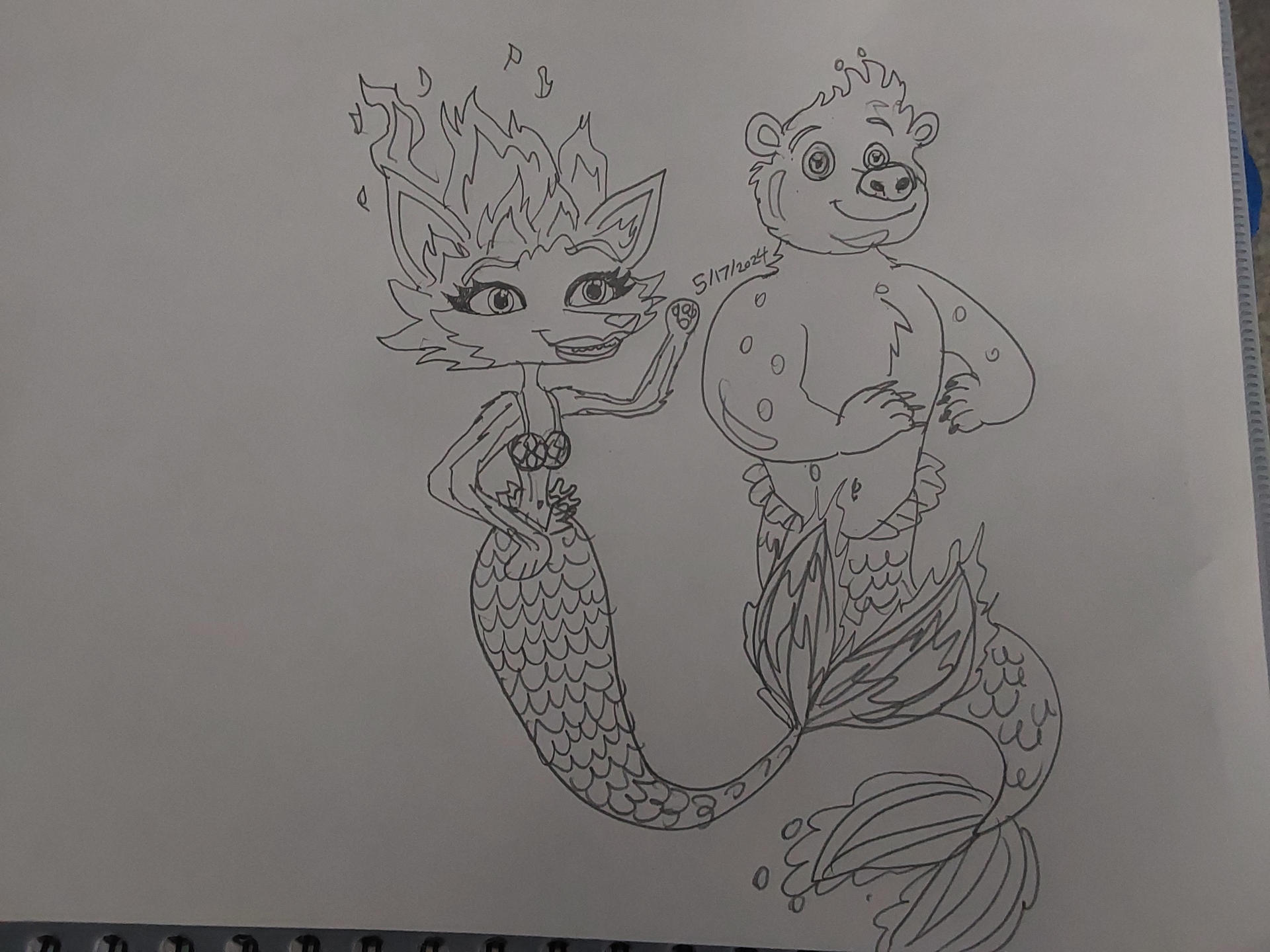 Mer-May 2024 Elemental Mer-Animals by RowserlotStudios1993 on DeviantArt