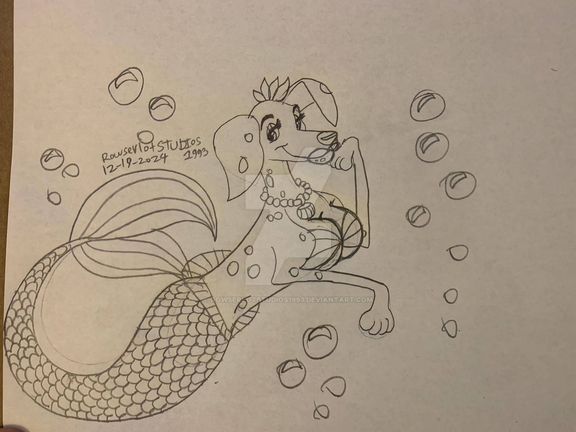 Perdita the beautiful dalmatian mermaid by RowserlotStudios1993 on ...