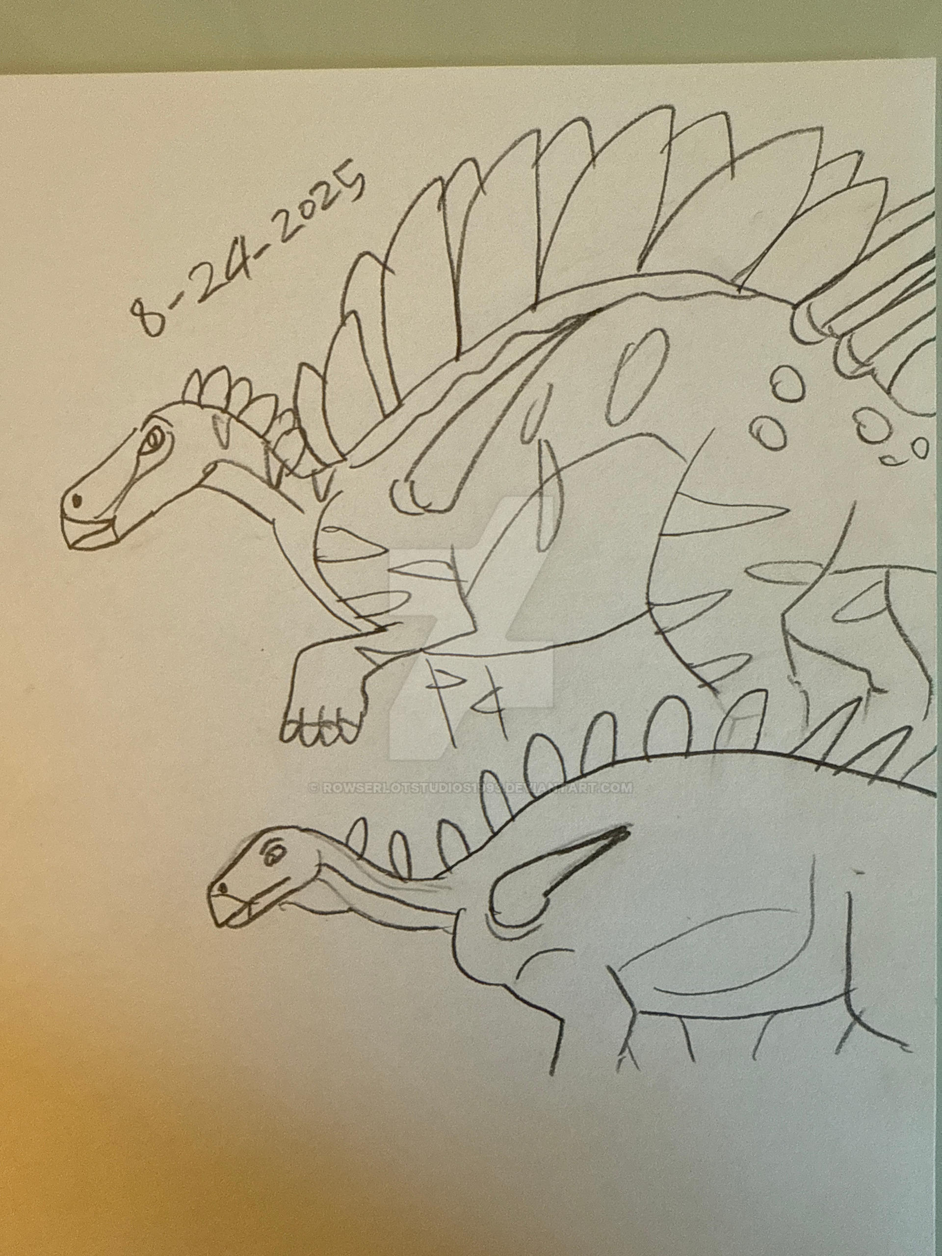 Hunyango Drawing Huayangosaurus by RowserlotStudios1993 on DeviantArt
