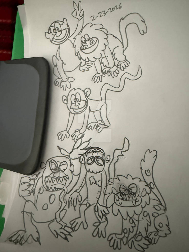 Primates Deviantart Trio of Primates (Zoopocalypse 2) by RowserlotStudios1993 on DeviantArt