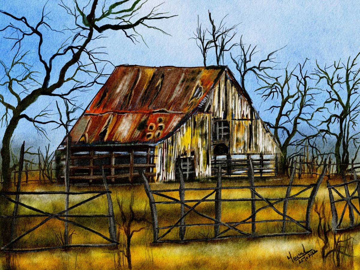 Rustic Barn Drawings